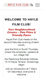 Mobile Screenshot of haylefilmclub.org.uk