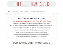 Tablet Screenshot of haylefilmclub.org.uk